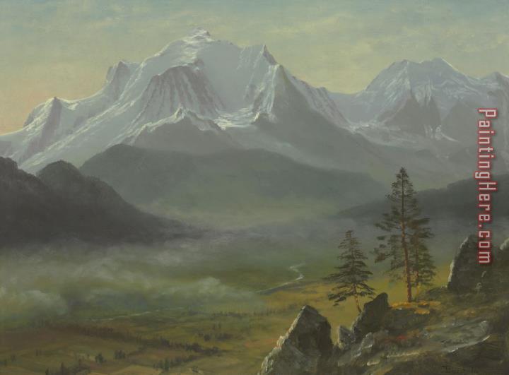 Albert Bierstadt Mont Blanc